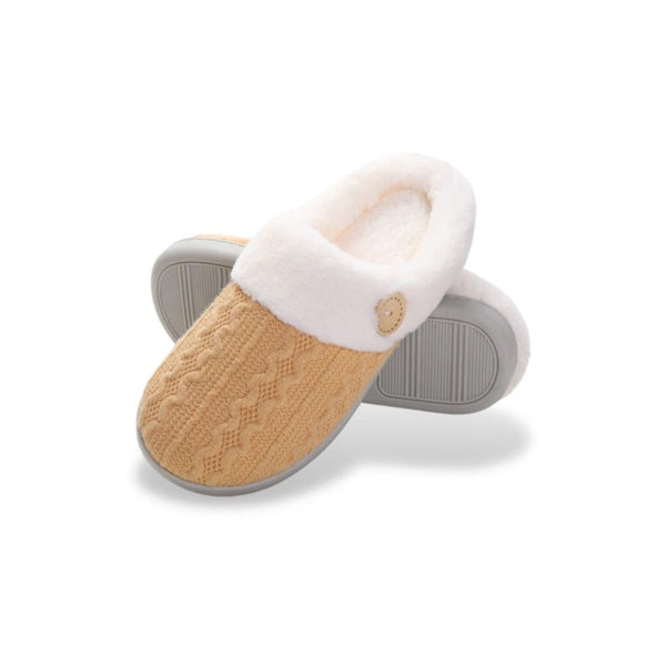Chaussons fourrés Femme - Jaune