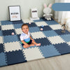 Tapis d'éveil bébé Bleu-Blanc-Bleu pour un espace ludique et sécurisé.