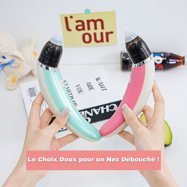 Choix doux et sécurisé pour bébé avec l'Aspirateur Nasal Bébé - Modèles rose et vert
