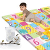 Tapis d'éveil Montessori BabySteps avec bébé en plein apprentissage ludique.