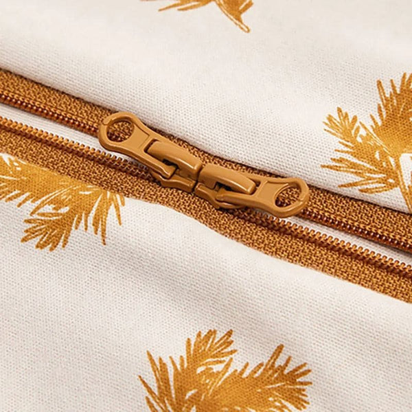 Zoom sur la fermeture éclair pratique du Lange d'Emmaillotage.