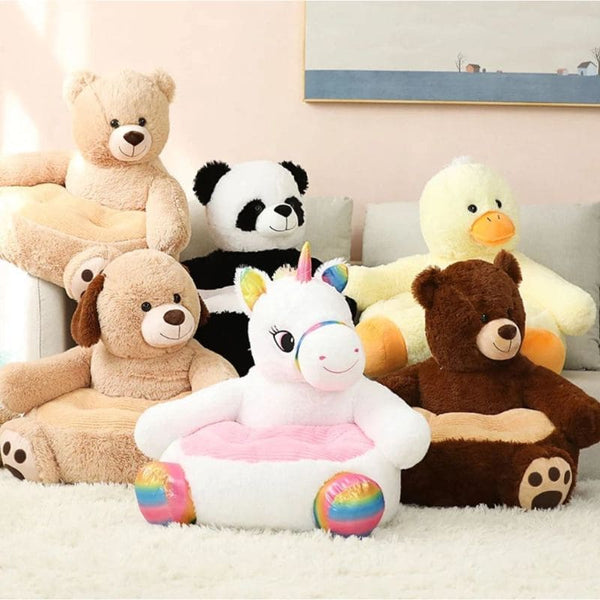Groupe de Fauteuils Bébé Animaux : licorne, panda, chien, ours et canard