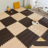 Tapis d'éveil bébé Marron-Beige pour un espace ludique et sécurisé.