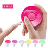 Lime à ongles bébé électrique avec 6 têtes de ponçage colorées.