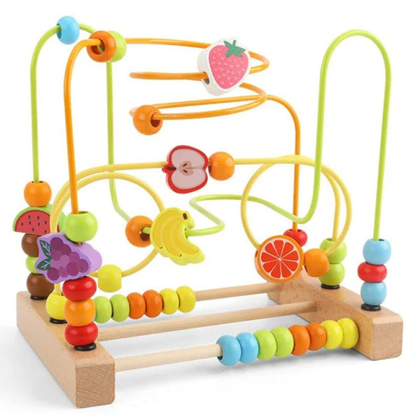 Labyrinthe en bois bébé modèle orange-banane