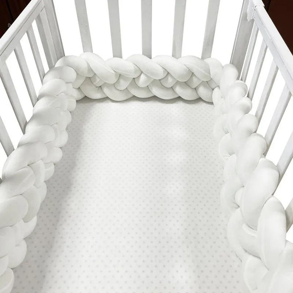 Tour de Lit Tressé BabyBraide modèle Blanc