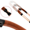 Guidon ergonomique et réglable en cuir PU sur la poussette 3 en 1