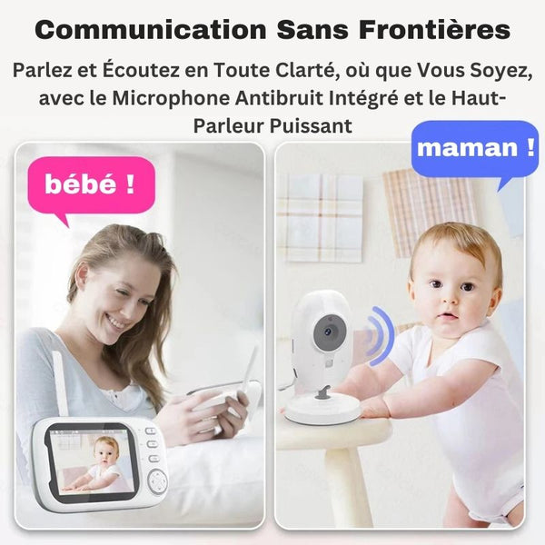 Communication bidirectionnelle entre bébé et maman via un babyphone longue portée