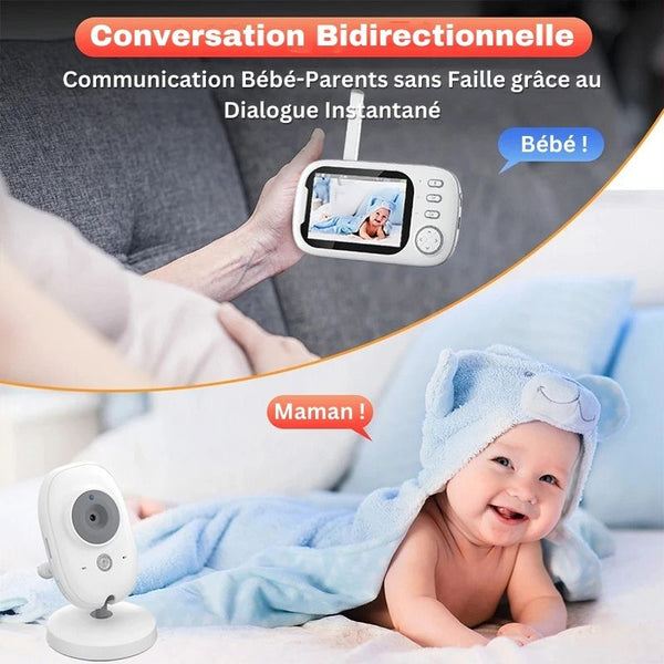 Dialogue instantané entre parents et bébé grâce au babyphone longue portée