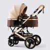 Nacelle transformable de la poussette 3 en 1 BabyRide en couleur marron.