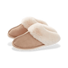Chaussons Chauds Femme beige avec peluche chaude pour un confort optimal.