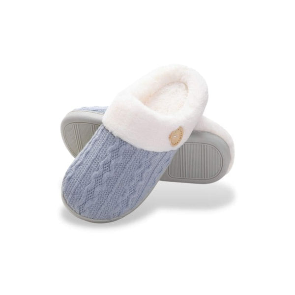 Chaussons fourrés Femme - Bleu