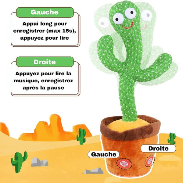 Guide d’utilisation du Jouet d'Éveil Bébé Cactus qui Danse interactif.