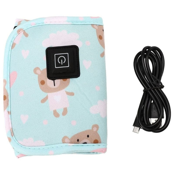 Chauffe biberon nomade avec câble USB.