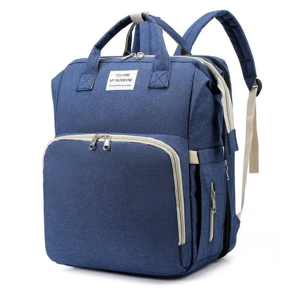 Sac à Dos à Langer bleu marine, sobre et élégant pour un style intemporel.