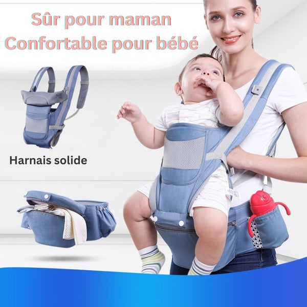 Design pratique et sûr du porte bébé ergonomique pour un usage quotidien.