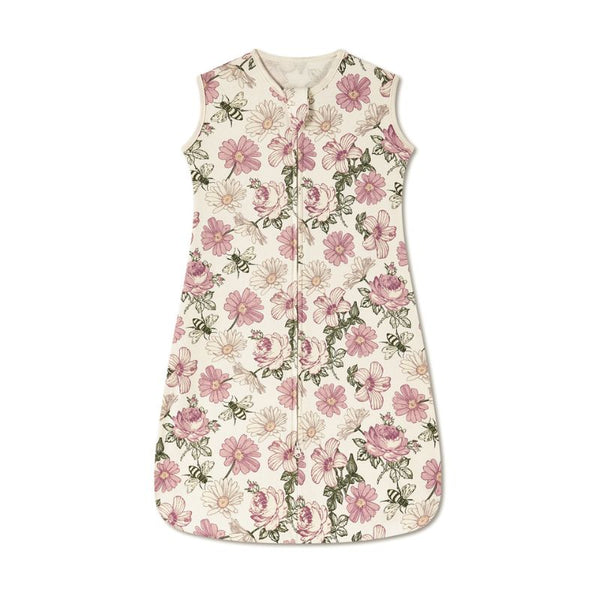 Gigoteuse légère d’été motif Fleurs roses