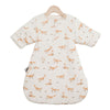 Gigoteuse Hiver bébé crème avec motif renards orange en coton chaud