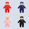 Ensemble de couleurs pour la Combinaison Pilote Bébé : rouge, bleu, rose et noir.