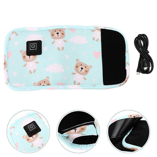 Présentation du chauffe biberon nomade et de son câble USB pour une utilisation pratique.