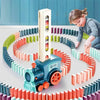 Parcours impressionnant de dominos réalisés par le Train Domino Automatique SmartTrain.