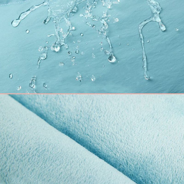 Détails du tissu déperlant et de la doublure intérieure douce de la chancelière universelle évolutive FlexiCocon, idéale pour l'hiver.