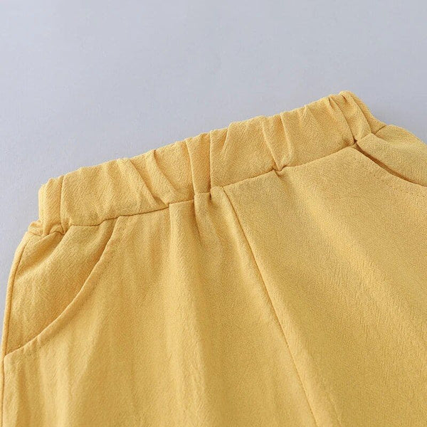 Ceinture élastique du short de l’ensemble pour bébé garçon – confort optimal