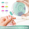 BabyNails Lime à ongles bébé électrique avec embouts adaptés à chaque âge.