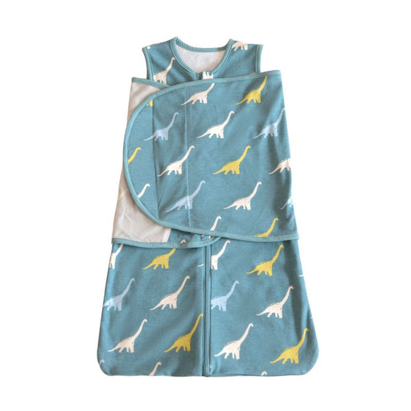 Gigoteuse d’emmaillotage d’été verte à motifs dinosaure