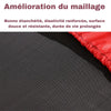 Amélioration du maillage du trampoline pour enfants : résistant et durable.