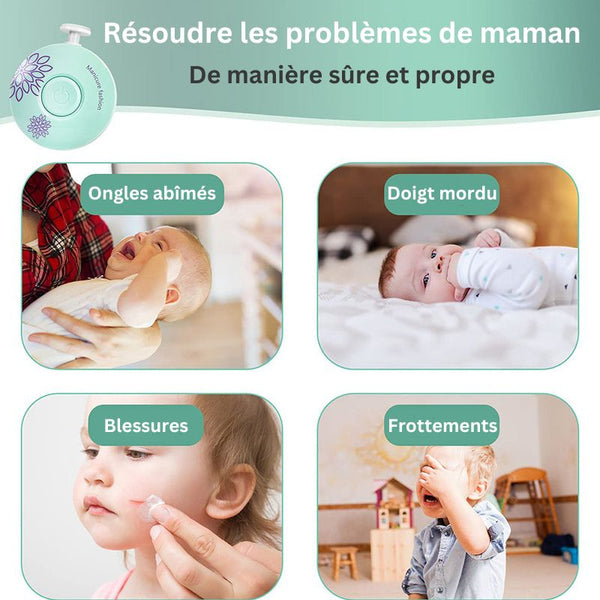 BabyNails : Lime à ongles bébé électrique pour prévenir les blessures et frottements.