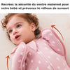Prévention du réflexe de sursaut grâce à la gigoteuse d'emmaillotage sécurisante.