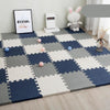 Variante Bleu-Blanc-Jaune du tapis d'éveil bébé pour un design sobre et sûr.