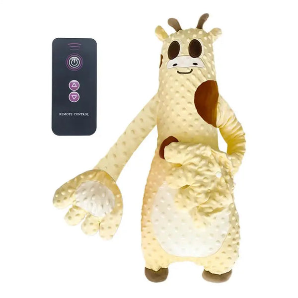 Peluche Tapotante Bébé jaune girafe avec télécommande