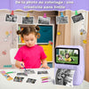 Fille coloriant ses tirages photo noir et blanc avec un Appareil Photo Enfant à Impression Instantanée – Cocon d'Ange