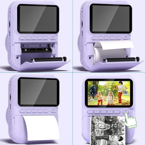 Démonstration du chargement du papier dans un Appareil Photo Enfant à Impression Instantanée – Cocon d'Ange