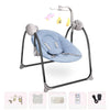 Balancelle Bébé Électrique polyvalente avec accessoires complets en bleu - Cocon d'Ange.