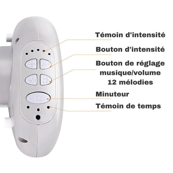 Facilité d'utilisation : Balancelle Bébé Électrique avec options musicales intégrées - Cocon d'Ange.