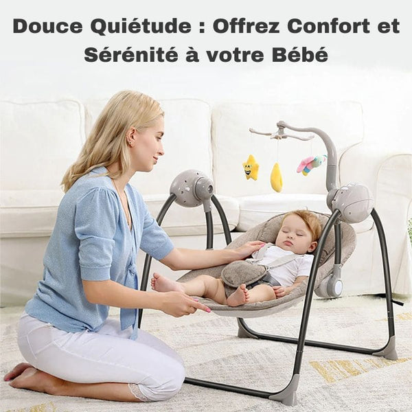 Moments apaisants : Balancelle Bébé Électrique pour votre bébé - Cocon d'Ange.
