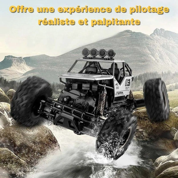 Buggy RC Télécommandé 4x4 Tout Terrain franchissant un ruisseau avec effet de réalisme – Cocon d'Ange
