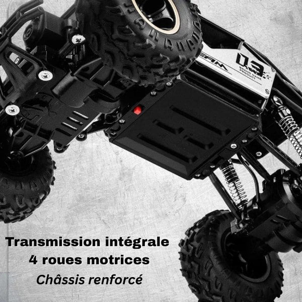 Châssis renforcé du Buggy RC Télécommandé 4x4 Tout Terrain avec transmission intégrale – Cocon d'Ange