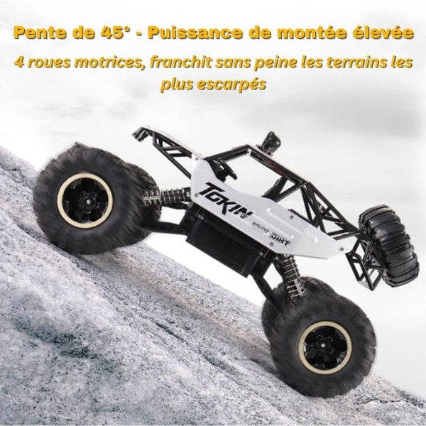 Buggy RC Télécommandé 4x4 Tout Terrain escaladant une pente raide de 45° – Cocon d'Ange
