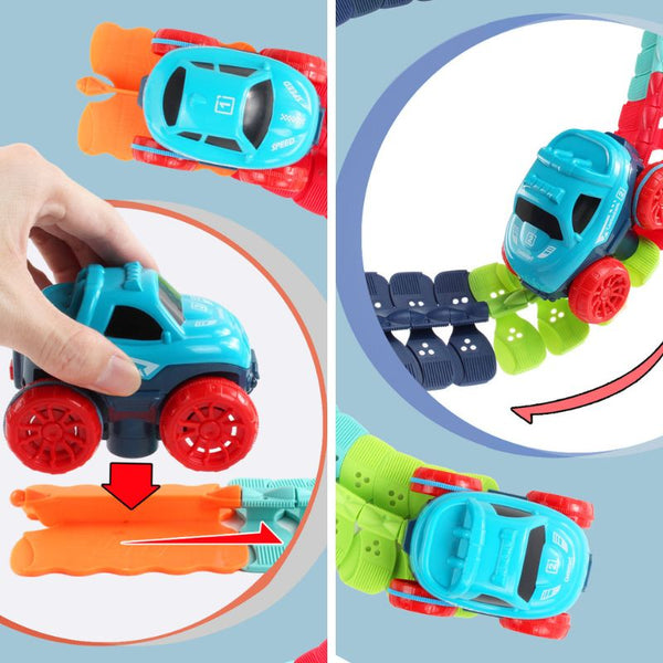 Détails d’assemblage et d’utilisation du Circuit Voiture Enfant looping et modulable – Cocon d'Ange