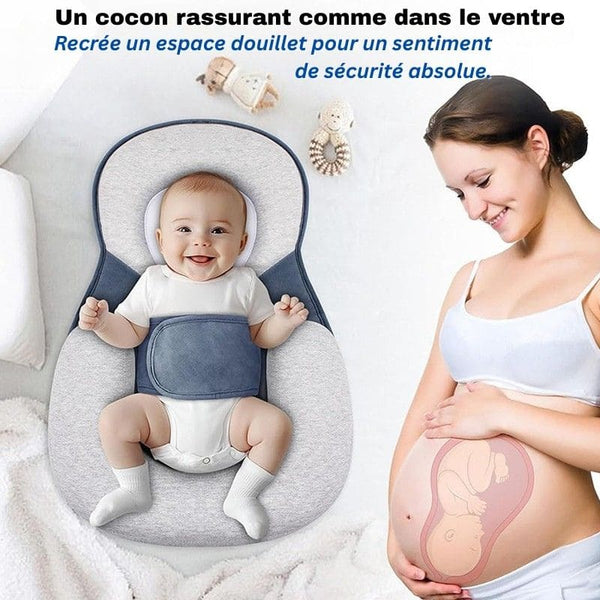 Comparaison entre le confort in utero et le Coussin Bébé Anti-Reflux, sensation de cocon – Cocon d'Ange