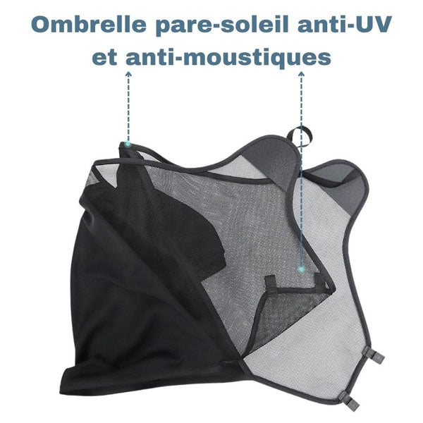 Ombrelle de Protection pour Poussette Siège Auto anti-UV et anti-moustiques – Cocon d’Ange