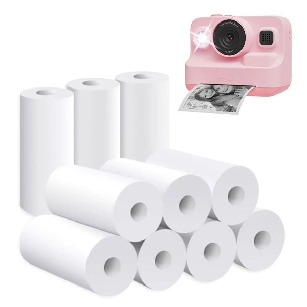 Rouleaux Papier Thermique 57×25 mm compatibles appareil photo enfant impression instantanée - Cocon d'Ange