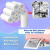 Pack de 10 Rouleaux Papier Thermique 57×25 mm offrant plus de 600 photos imprimées - Cocon d'Ange