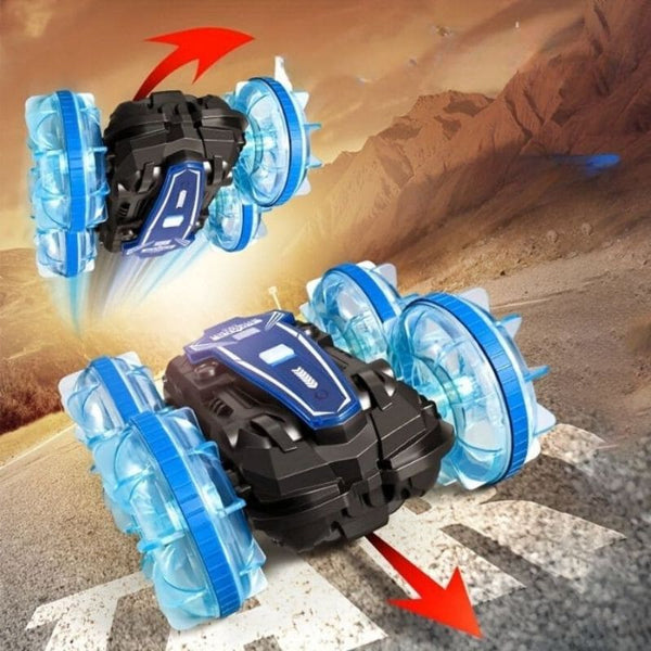 Voiture Télécommandée Amphibie effectuant une cascade et roulant sur route – Cocon d'Ange