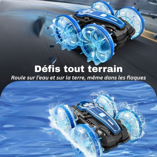 Voiture Télécommandée Amphibie roulant sur route et sur l’eau pour défis tout terrain – Cocon d'Ange