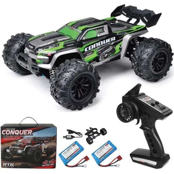 Voiture Télécommandée Buggy verte avec deux batteries pour plus de temps de jeu - Cocon d'Ange